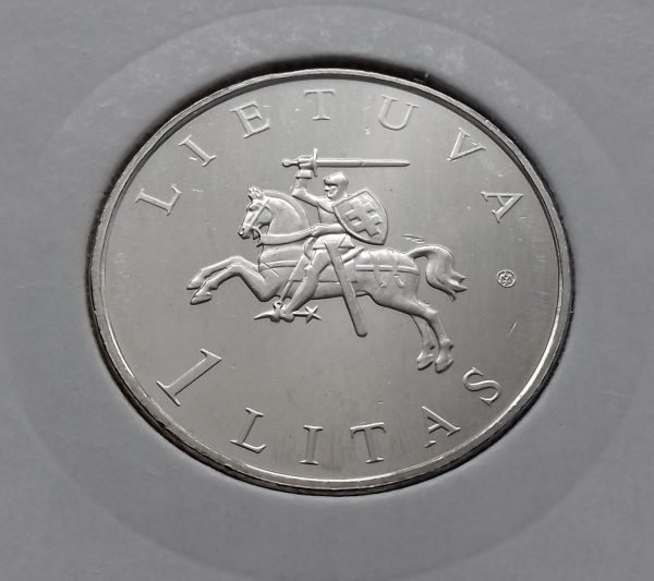 2009 1 lito moneta, skirta Europos kultūros sostinei Vilniui - Image 2