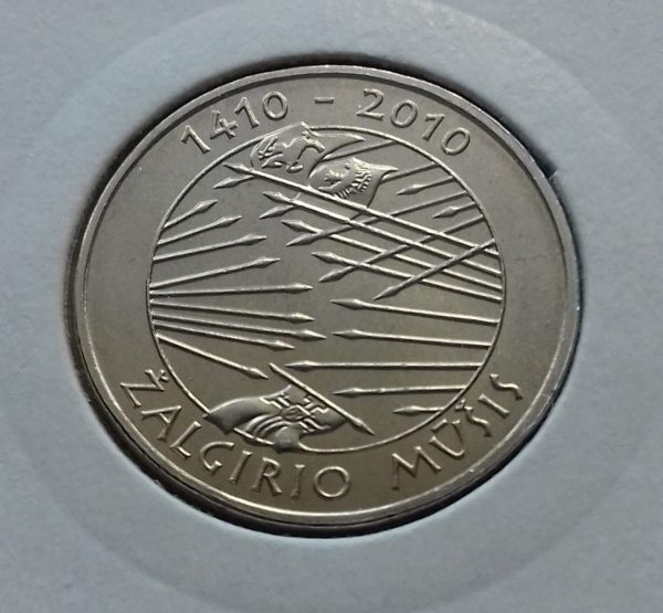 2010 1 lito moneta, skirta Žalgirio mūšio 600-osioms metinėms