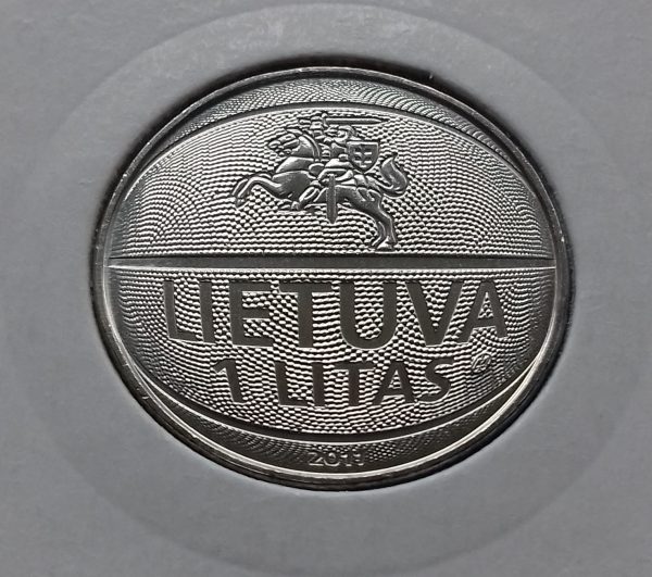 2011 1 lito moneta, skirta Europos krepšinio čempionatui - Image 2