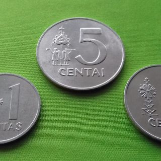 1991 1, 2 ir 5 centai