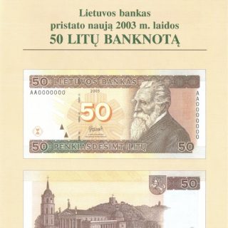 Lietuvos Banko banknotų ir kiti lankstinukai