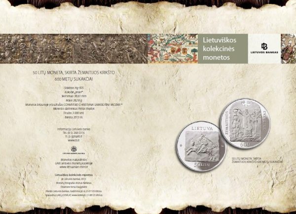 2013 Lankstinukas Žemaitijos krikšto 600 metų sukaktis
