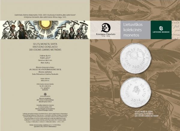 2014 Lankstinukas Kristijono Donelaičio 300-osios gimimo metinės