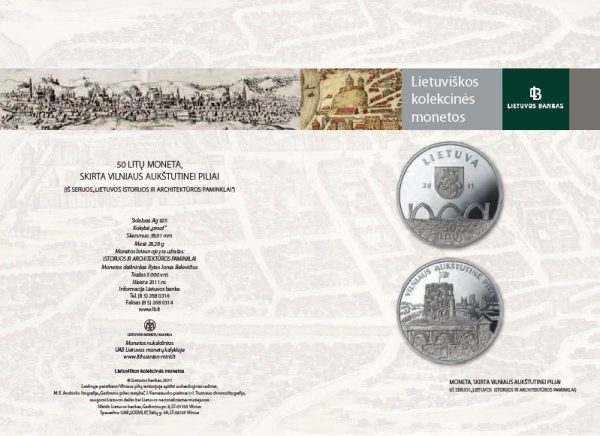 2011 Lankstinukas Vilniaus pilių kompleksas