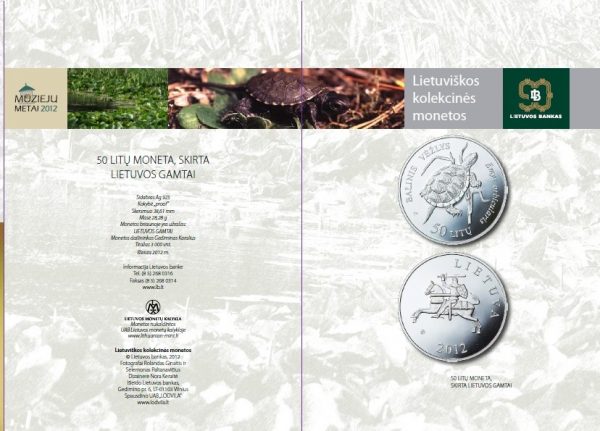 2012 Lankstinukas Lietuvos gamta - Balinis vėžlys