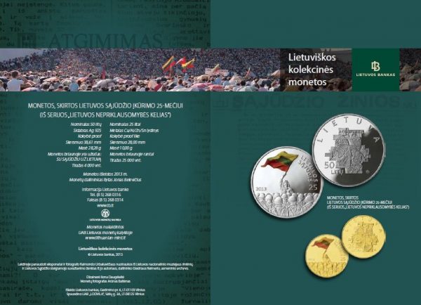 2013 Lankstinukas Sąjūdžio įkūrimo 25-metis