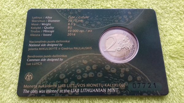 2016 2 € moneta, skirta baltų kultūrai - Image 5