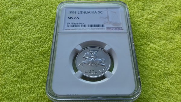 1991 5 centai MS 65 - Image 3