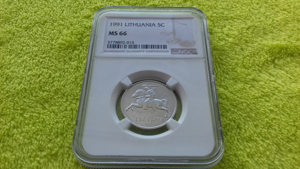 1991 5 centai MS 66
