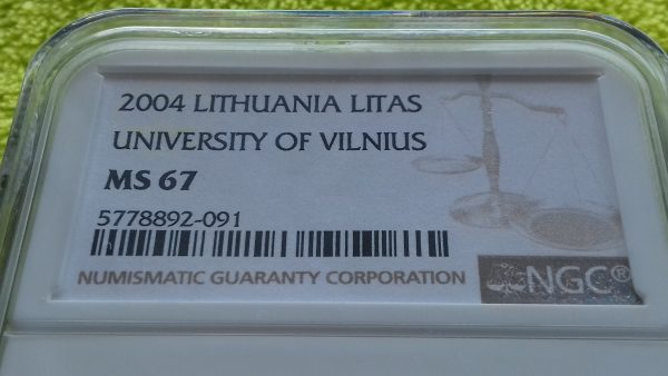 "Vilniaus Universitetas" MS 67 - Image 2