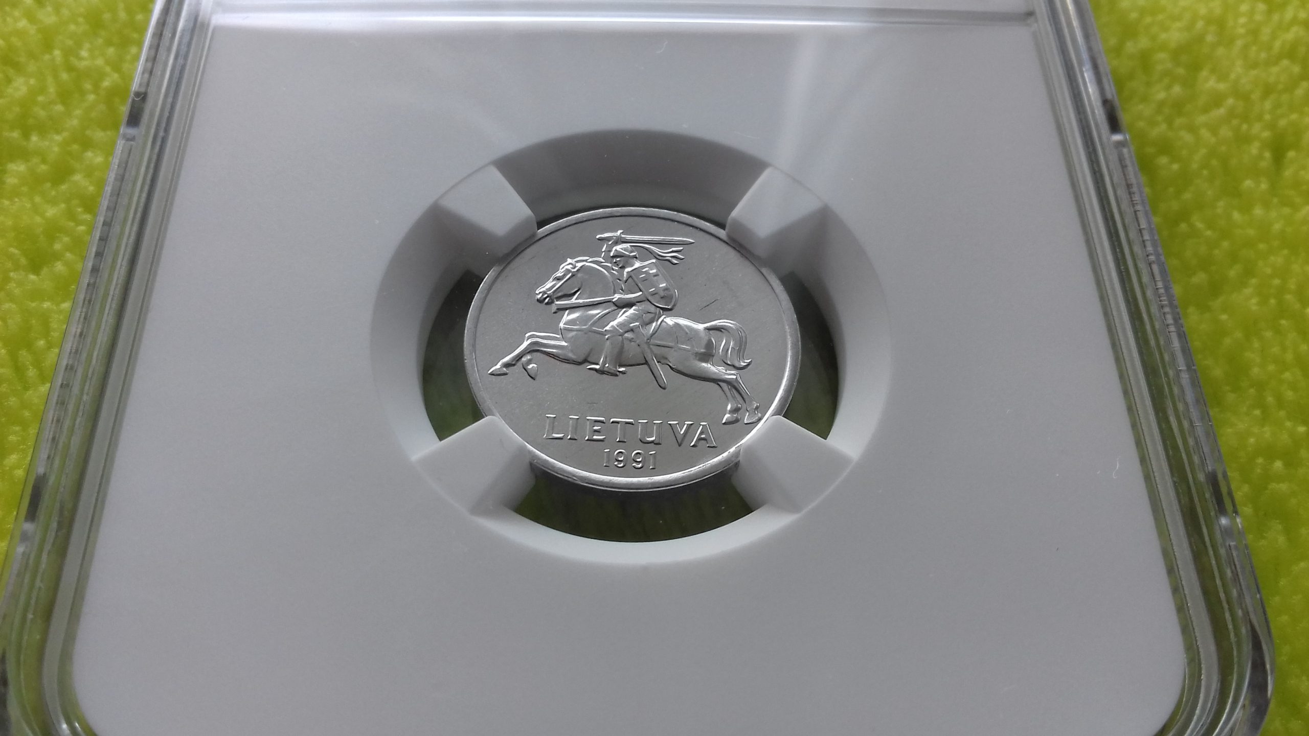 1991 1 centas MS 66 - Image 3