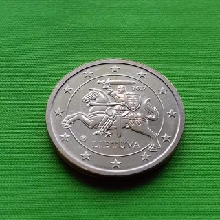 2017 2 euro centai