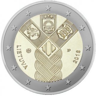 2018 2 € moneta, skirta Lietuvos valstybės atkūrimo 100-mečiui