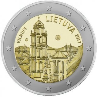 2017 2 € moneta, skirta Vilniui