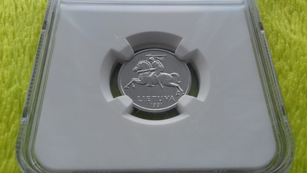 1991 1 centas MS 67 - Image 3