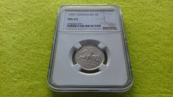 1991 5 litai MS 65