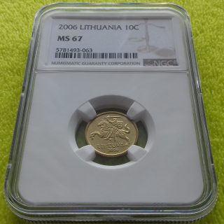 2006 10 centų MS 67