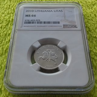 2010 1 litas MS 66