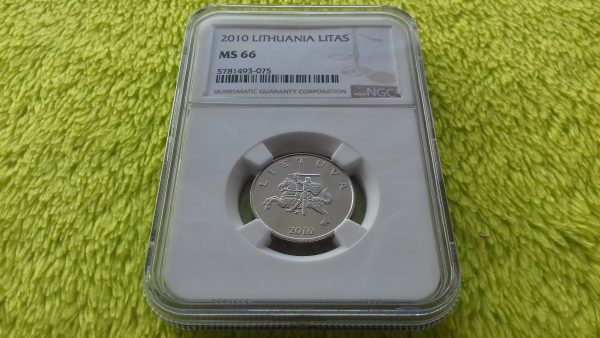 2010 1 litas MS 66