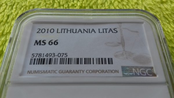 2010 1 litas MS 66 - Image 2