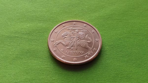 2021 5 euro centai - Image 5