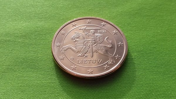 2021 5 euro centai - Image 3