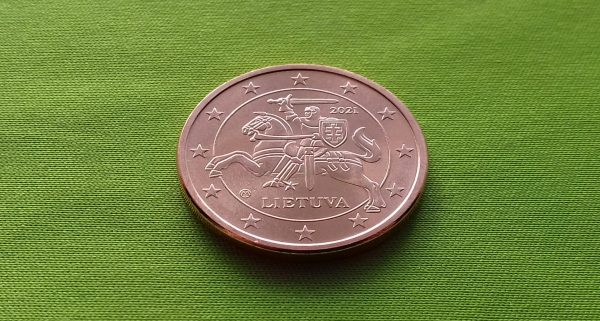 2021 5 euro centai