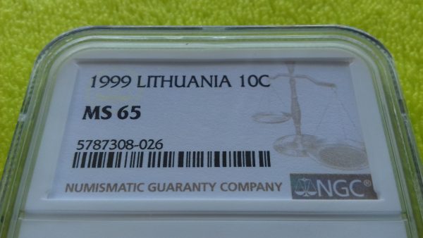 1999 10 centų MS 65 - Image 2