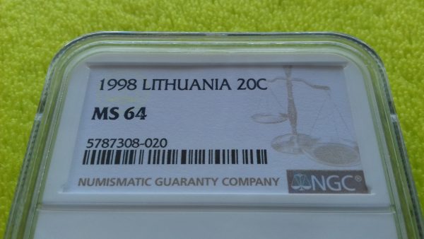 1998 20 centų MS 64 - Image 2