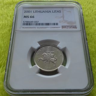 2001 1 litas MS 66