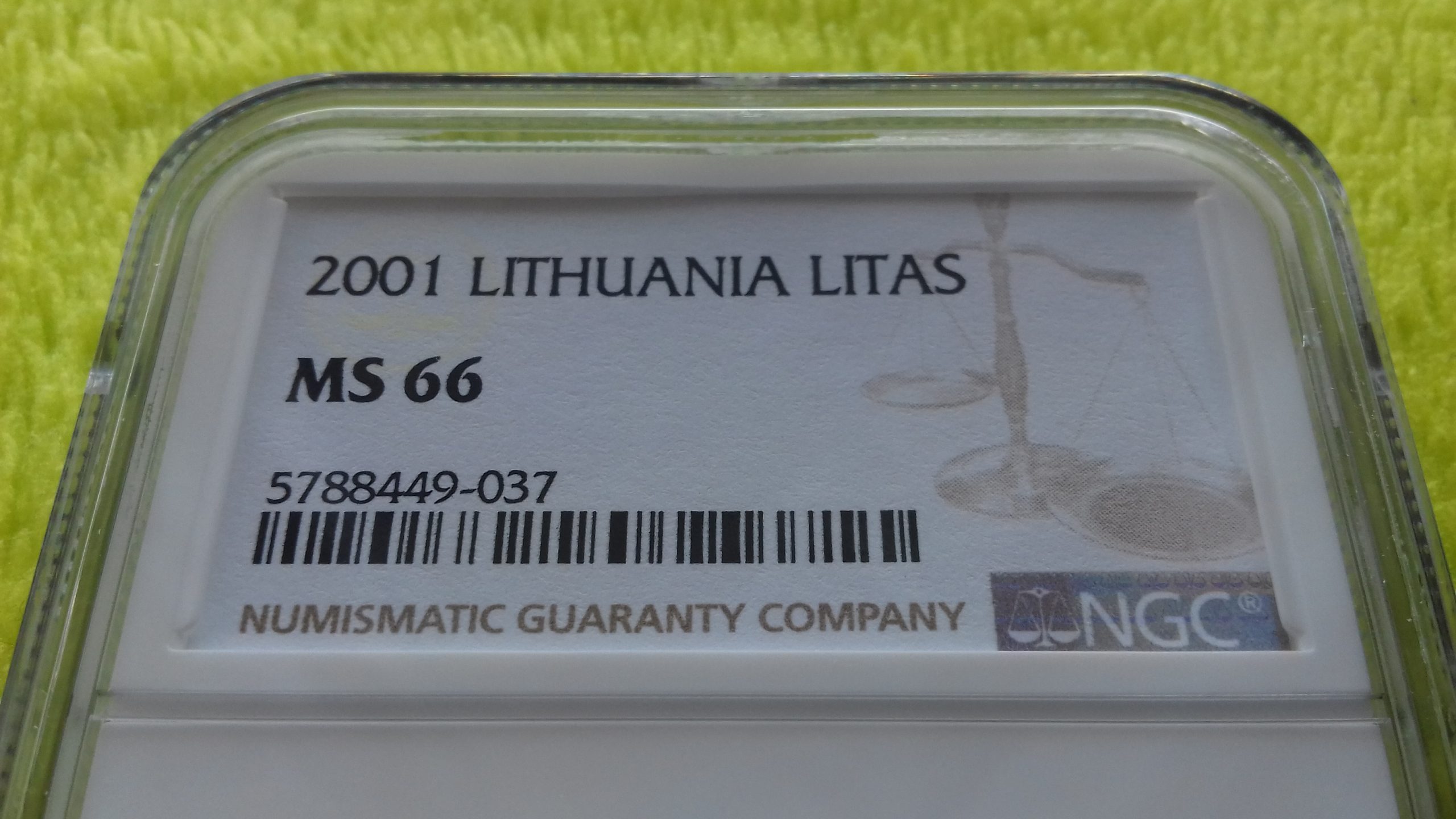 2001 1 litas MS 66 - Image 2