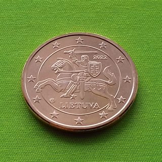 2022 5 euro centai