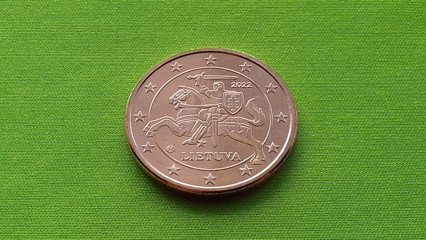 2022 5 euro centai