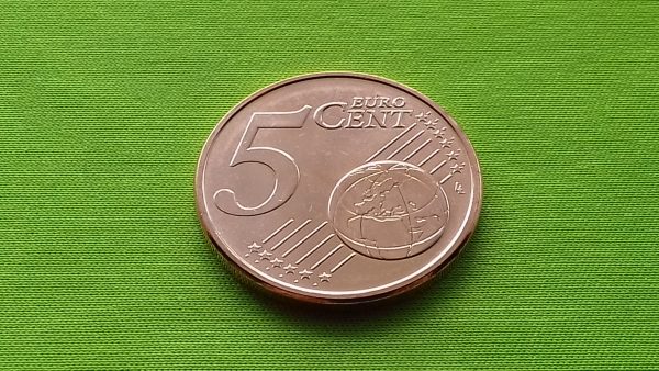 2022 5 euro centai - Image 2