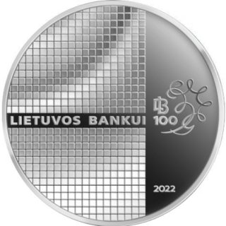 2022 20 € moneta "100 Lietuvos bankui"