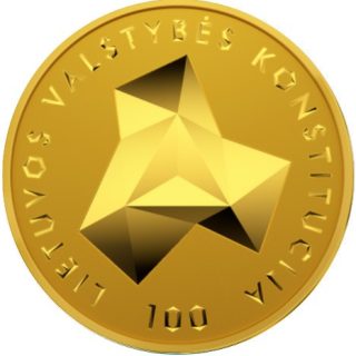 2022 50 € moneta "100 KONSTITUCIJAI"
