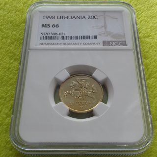 1998 20 centų MS 66