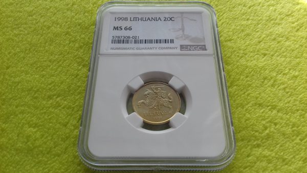 1998 20 centų MS 66