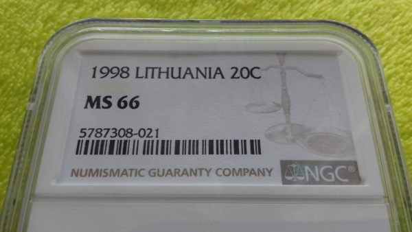 1998 20 centų MS 66 - Image 2