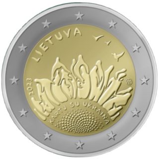 2023 2 € "Kartu su Ukraina"