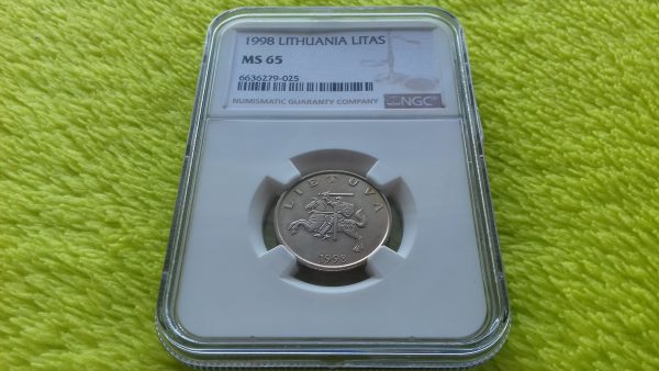 1998 1 litas MS 65