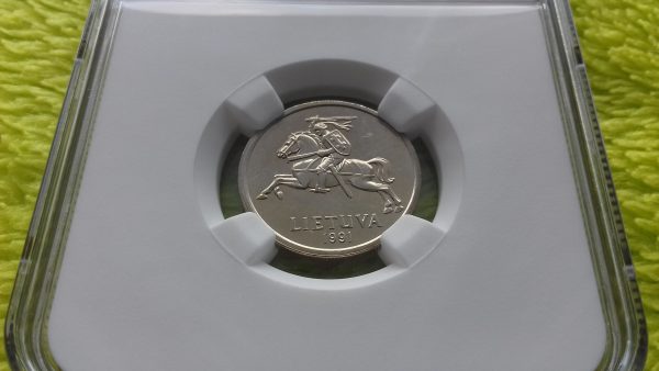 1991 2 litai MS 63 - Image 3