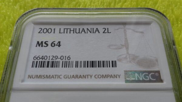 2001 2 litai MS 64 - Image 2