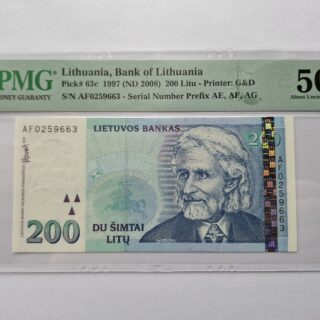 1997 200 litų aUNC 50