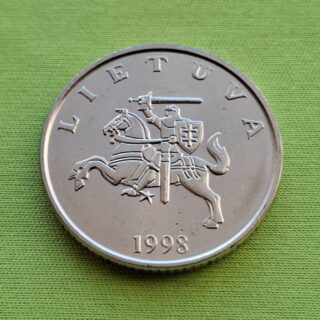 1998 1 litas UNC su defektais