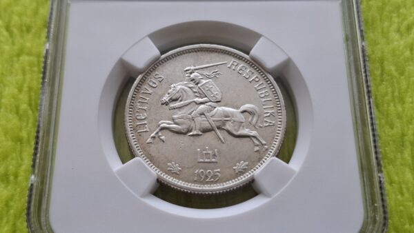 1925 5 litai UNC details - Image 3