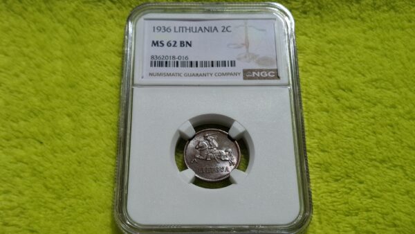 1936 2 centai MS 62 BN