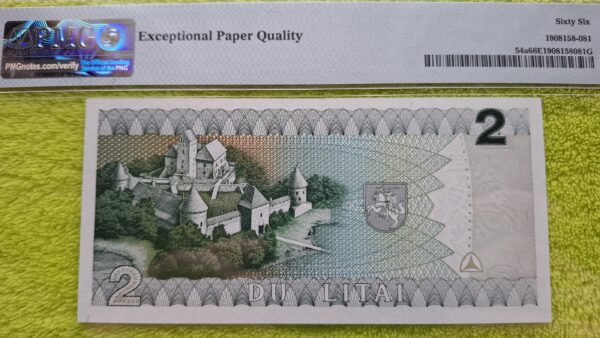 1993 2 litai UNC 66 - Image 4