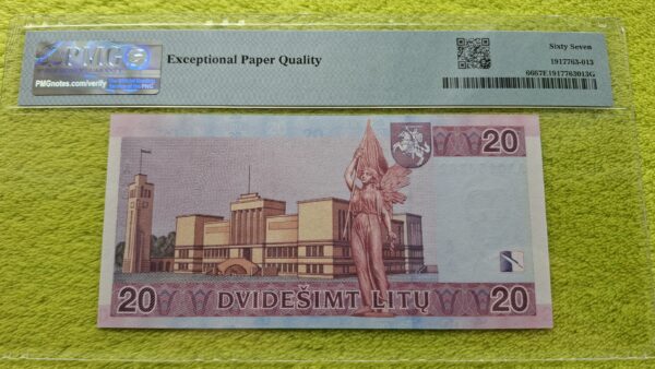 2001 20 litų UNC 67 - Image 2