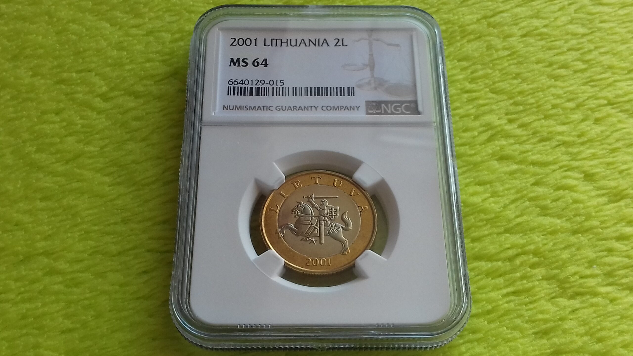 2001 2 litai MS 64